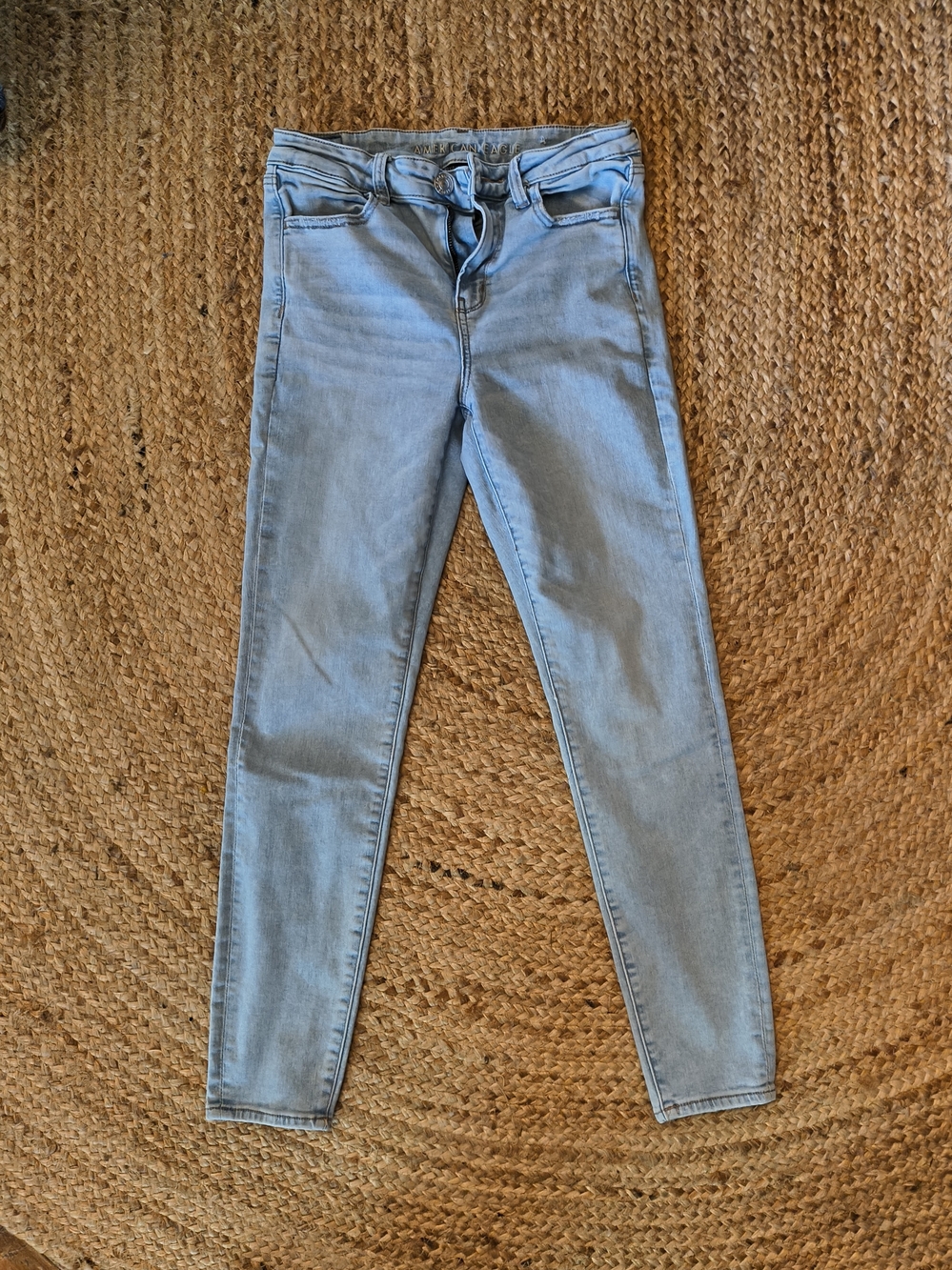 American Eagle Outfitters Light Blue High-rise Jeggings